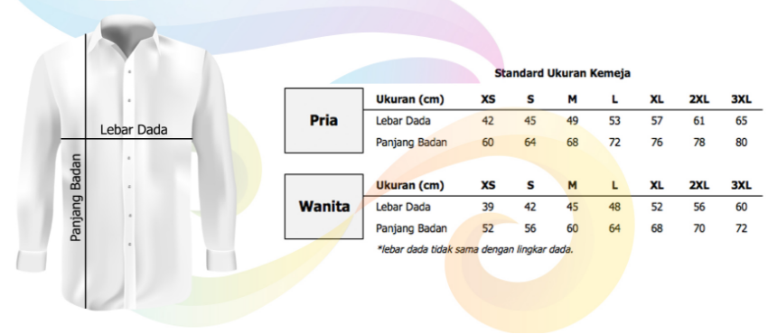 Standar Ukuran Kemeja Wanita - Kumpulan Model Kemeja